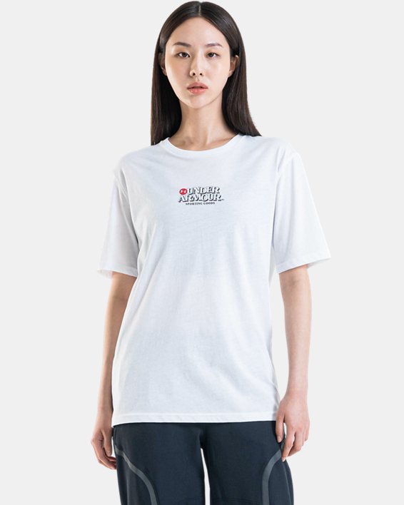 男士UA Sporting Goods短袖T恤 in White image number 3